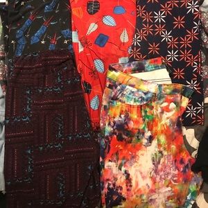 4 pair used,large, luluroe,1 other 1XL leggings